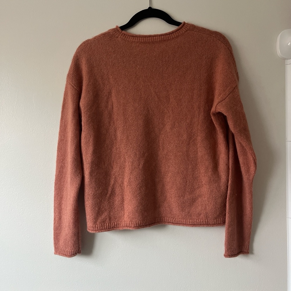 Madewell Women's Sweater in Warm Rust - Picture 3 of 3